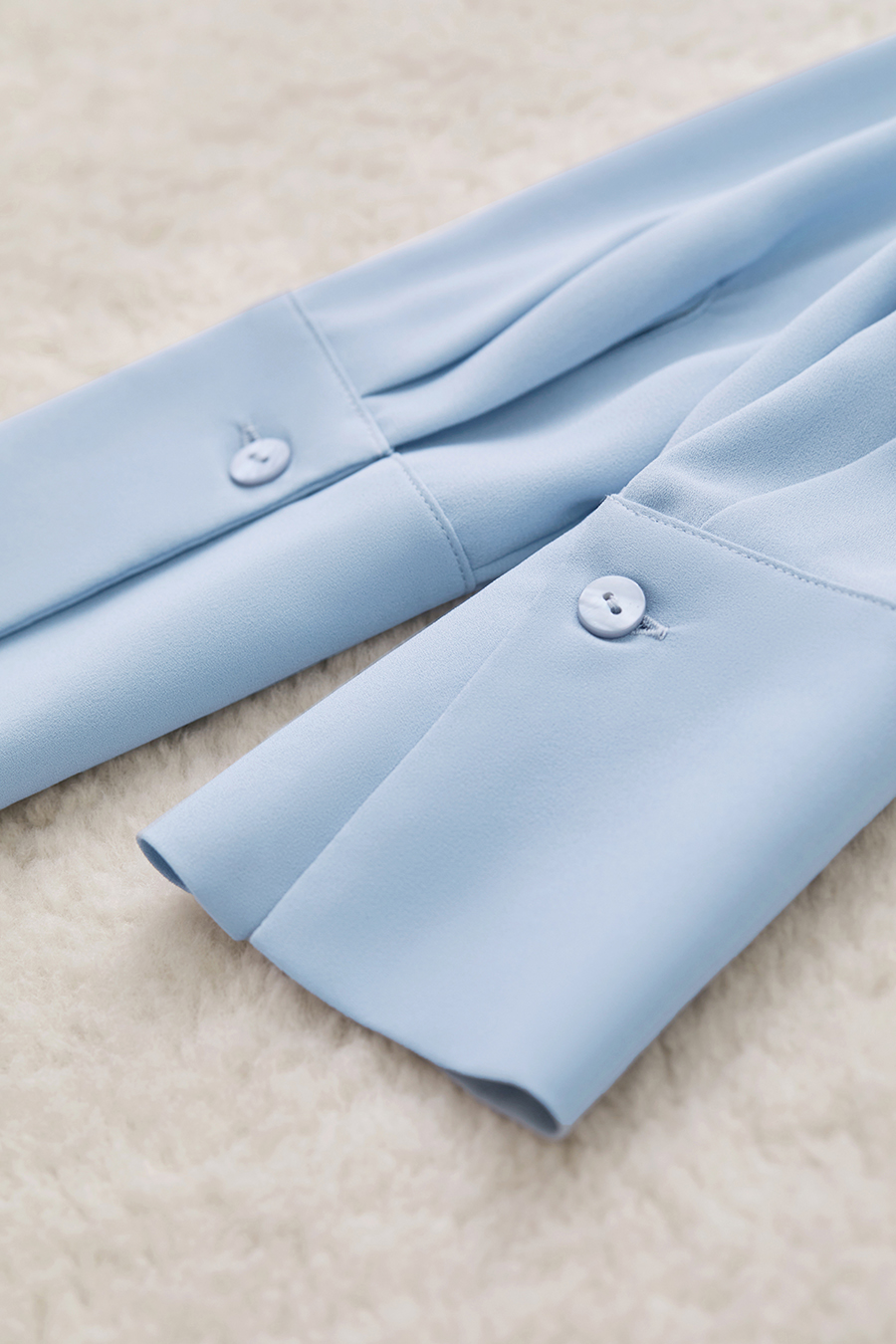 Stand Collar Tie Chiffon Blouse