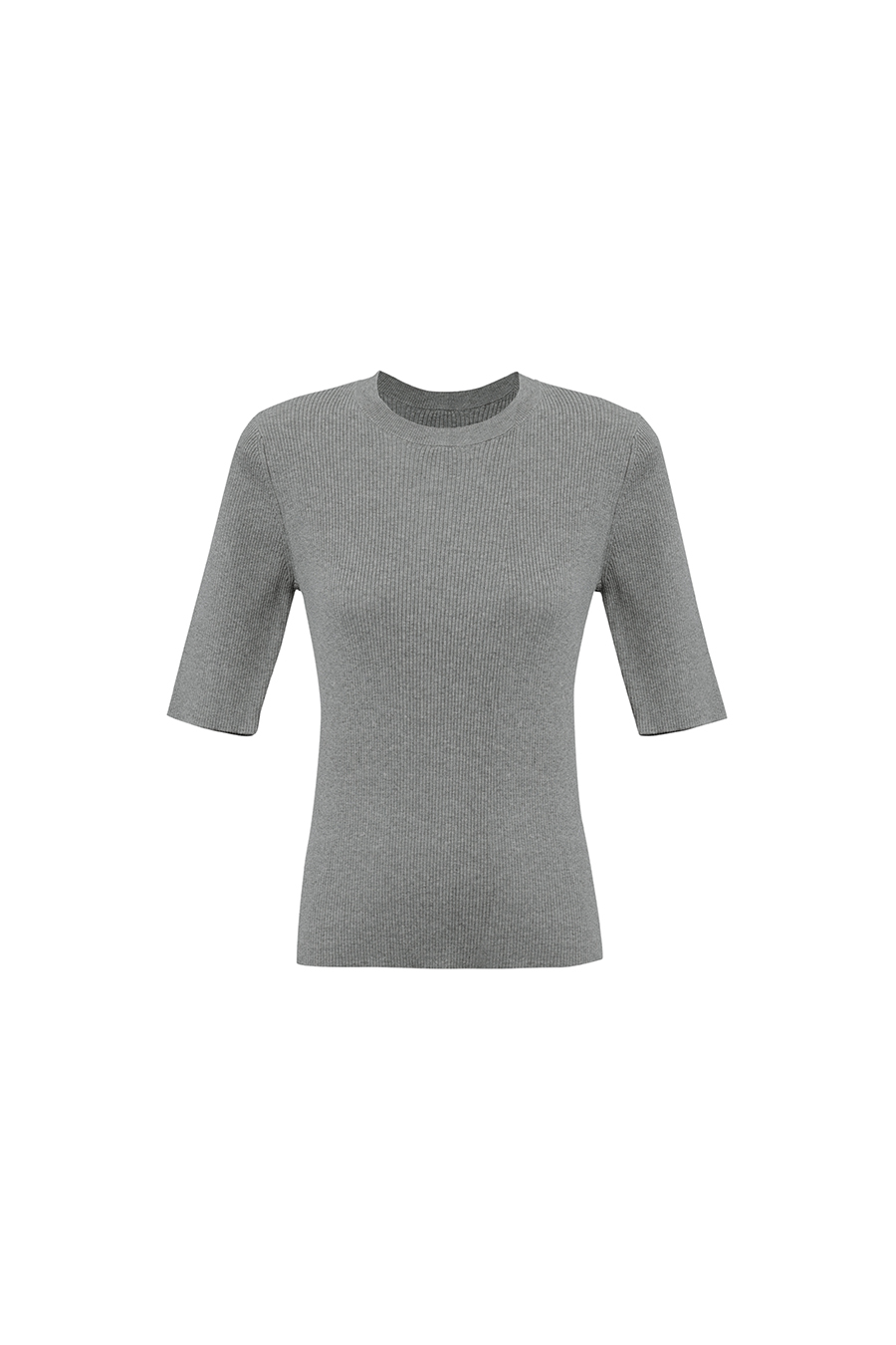 Crew Neck Half Sleeve Knit Top