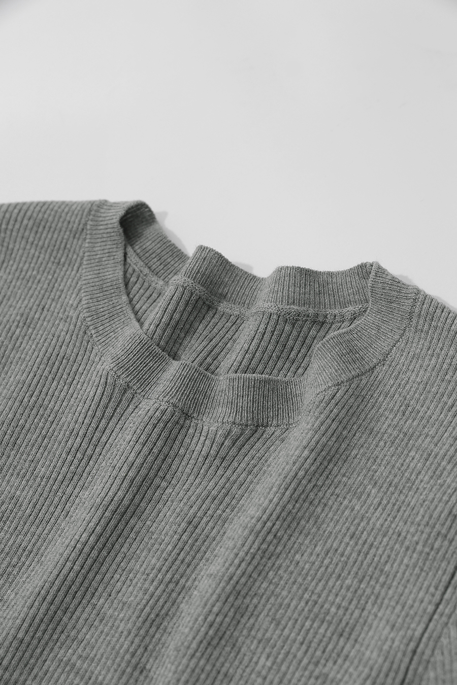 Crew Neck Half Sleeve Knit Top