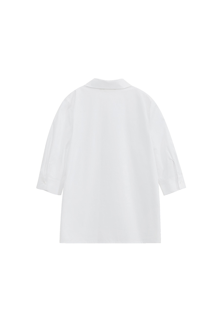 Sharp Lapel Cotton Shirt