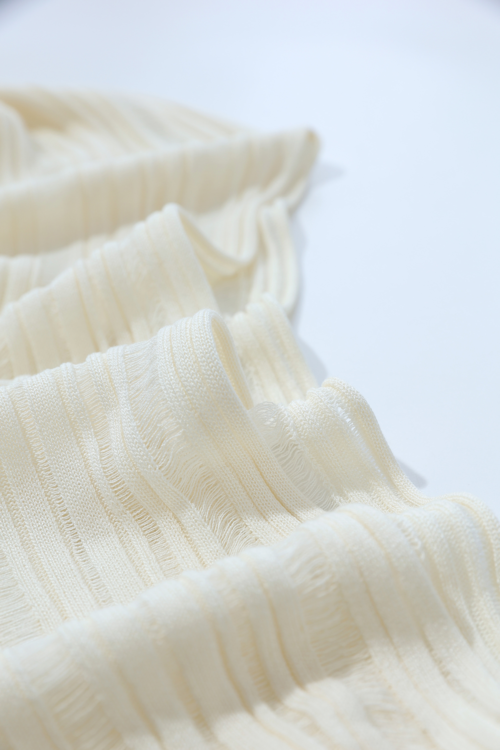 Hollow Stripe Knit Sweater