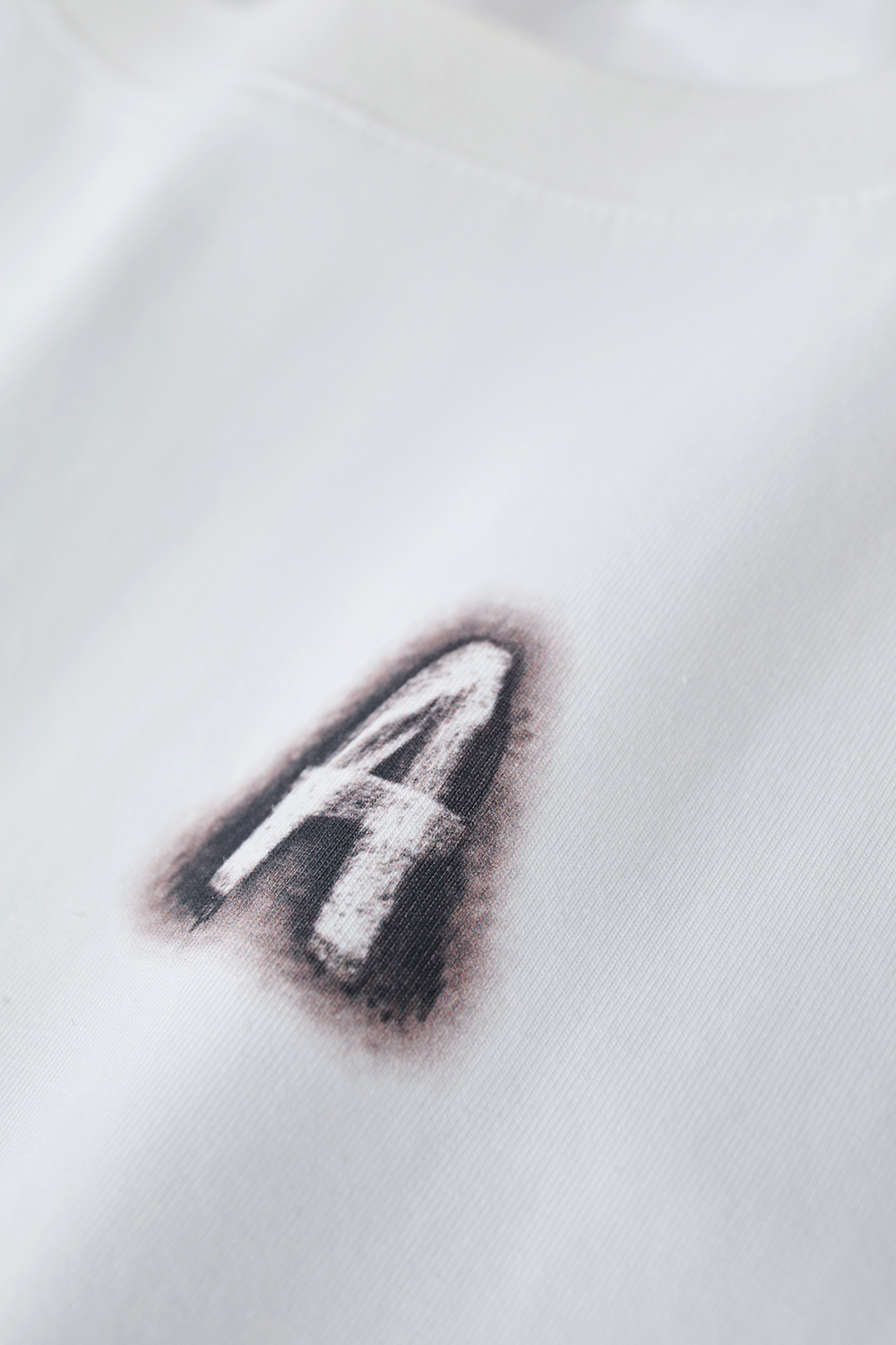 Letter Print Cotton T-shirt