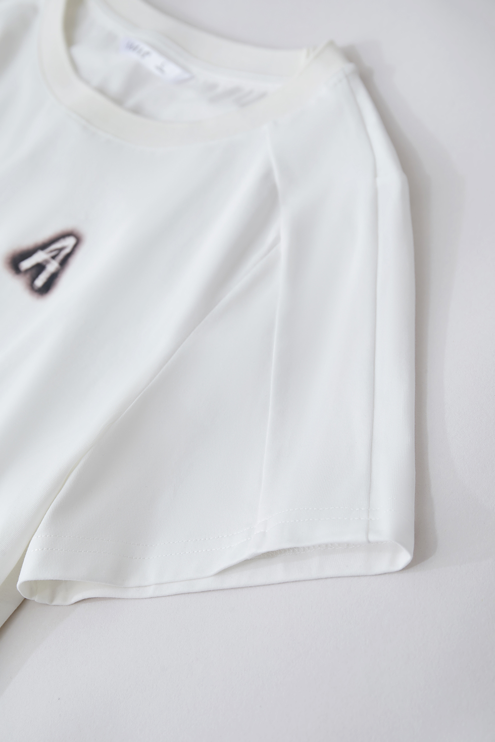 Letter Print Cotton T-shirt