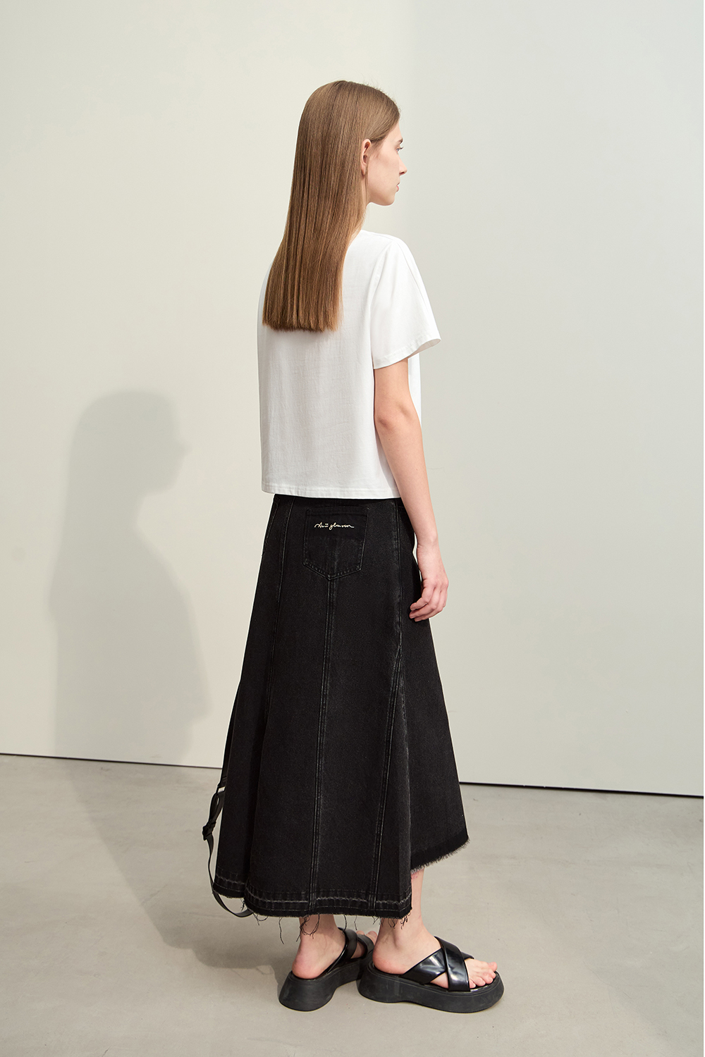 Letter Print Cotton T-shirt