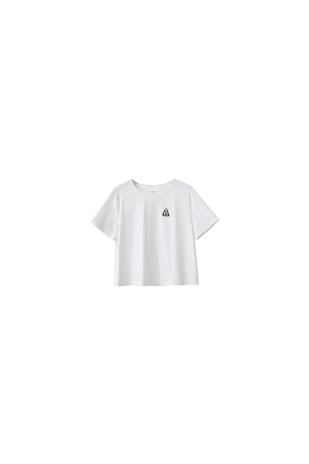 Letter Print Cotton T-shirt