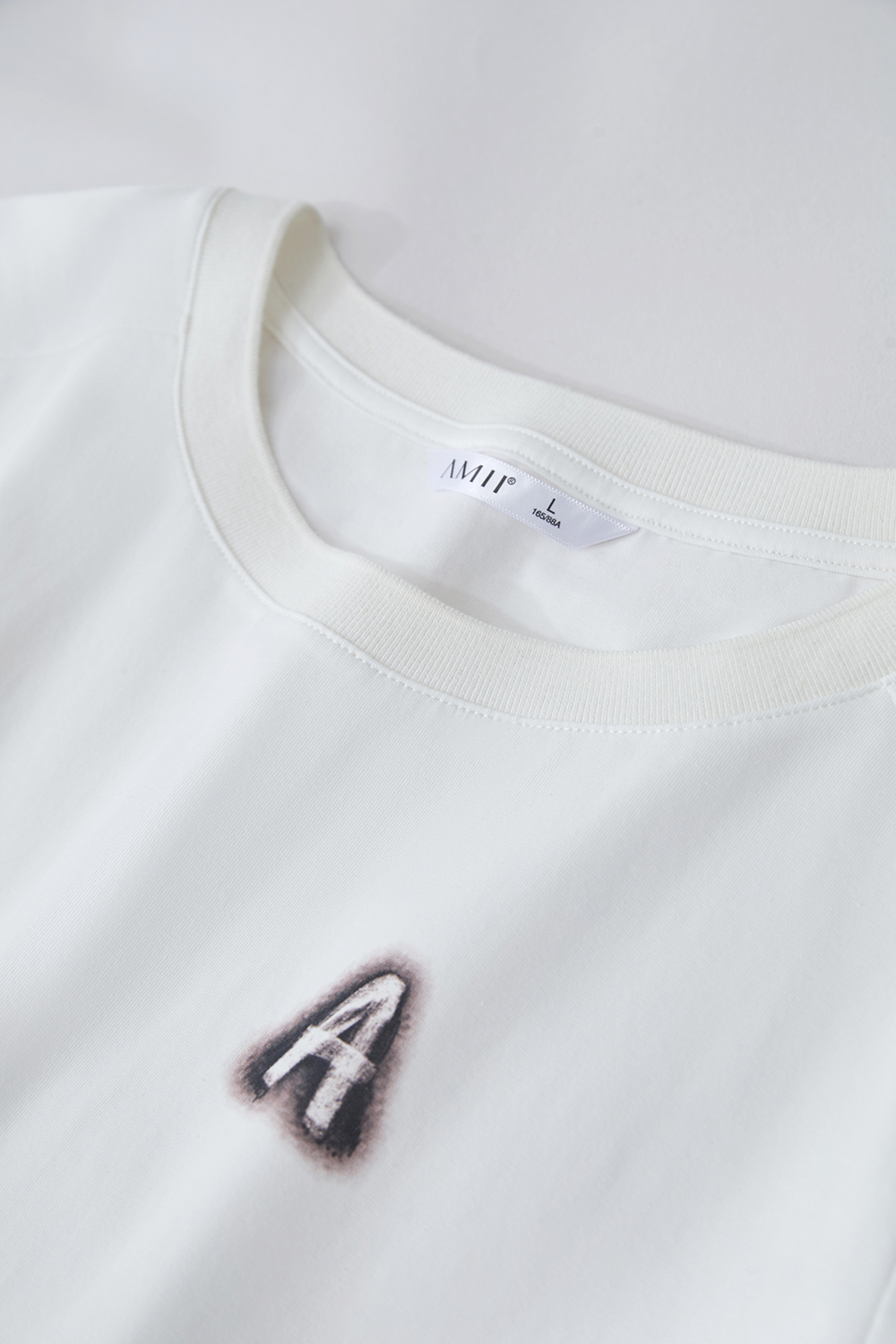 Letter Print Cotton T-shirt