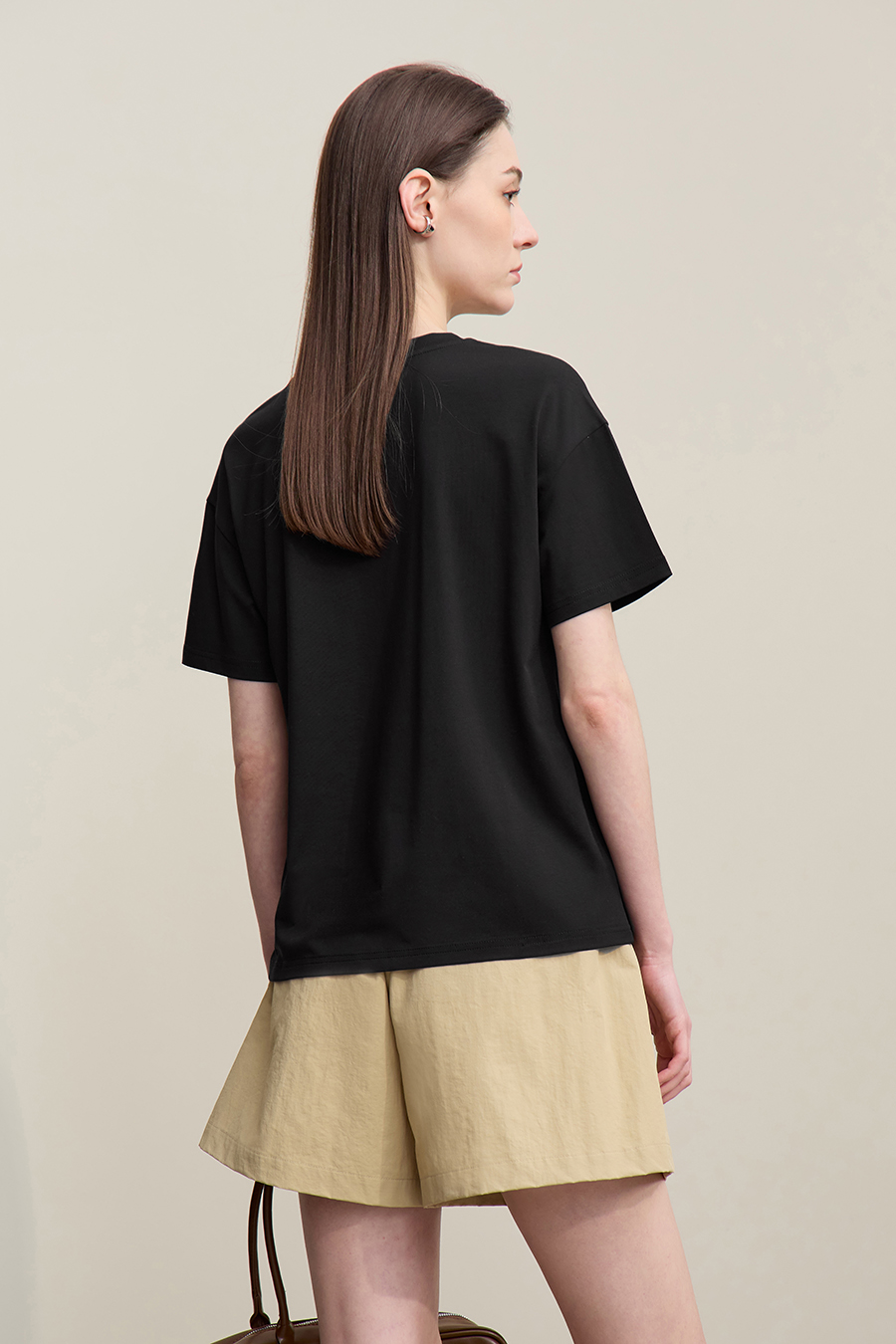 Pin Tuck Panel T-shirt