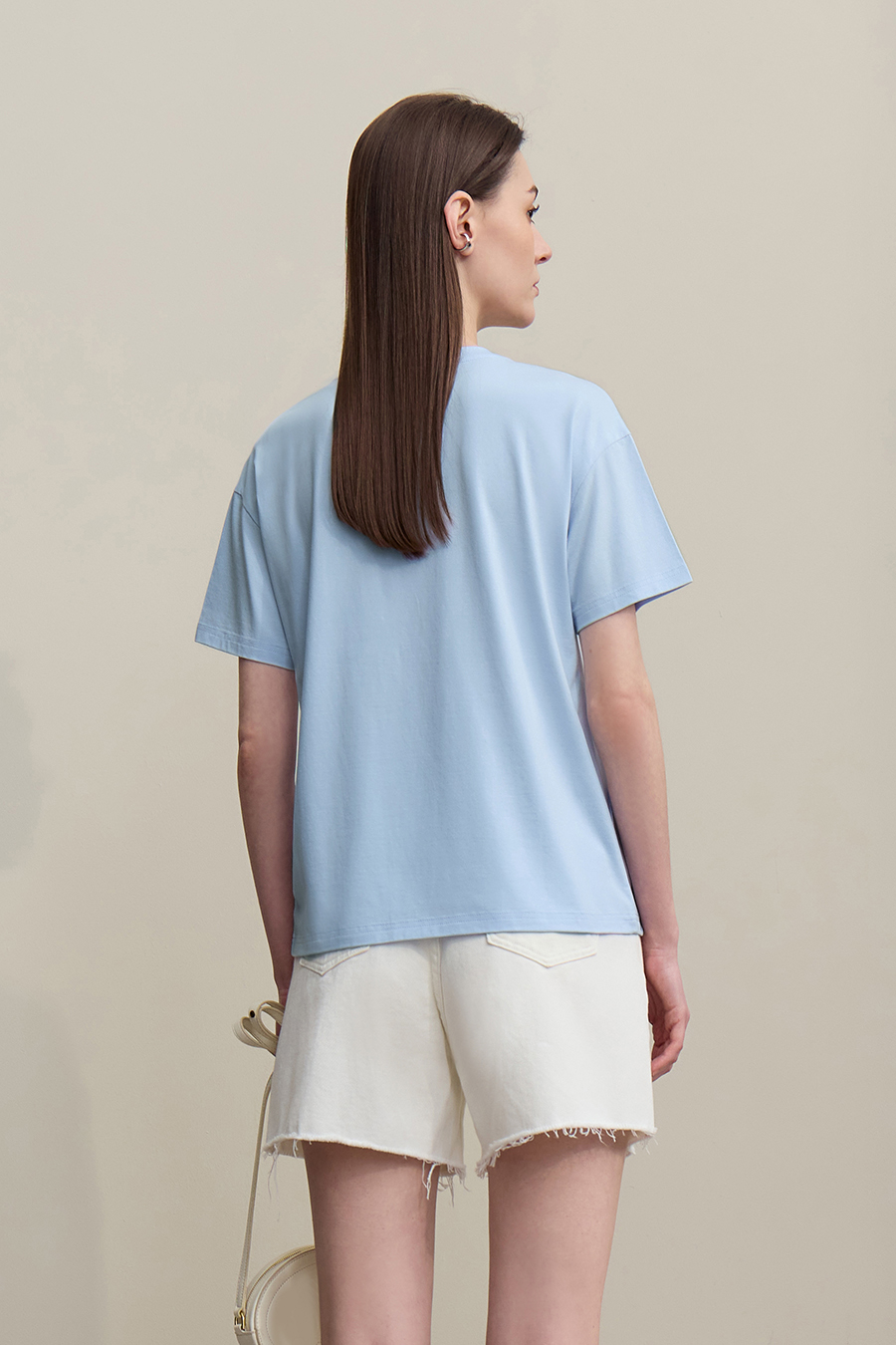 Pin Tuck Panel T-shirt