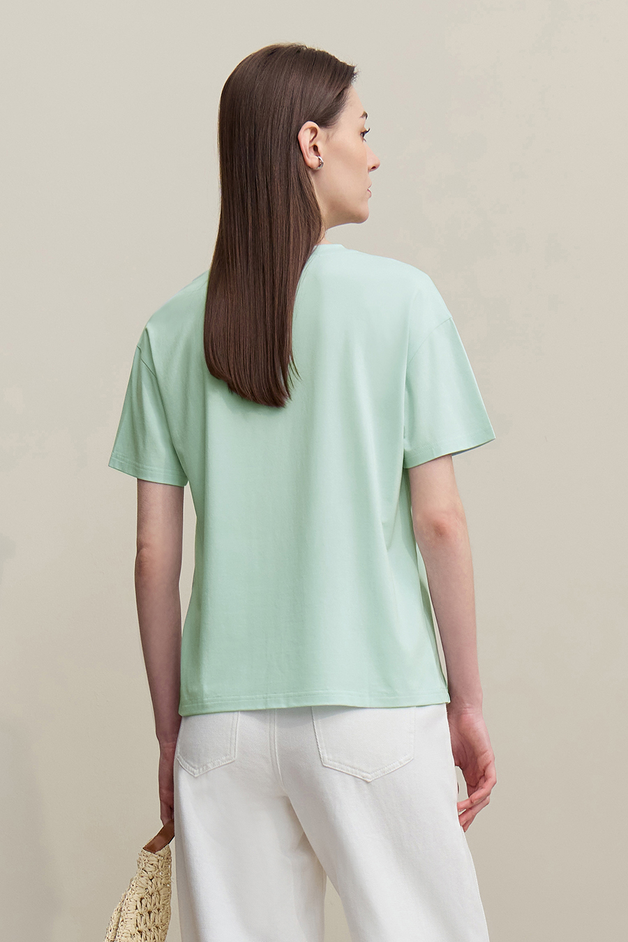 Pin Tuck Panel T-shirt