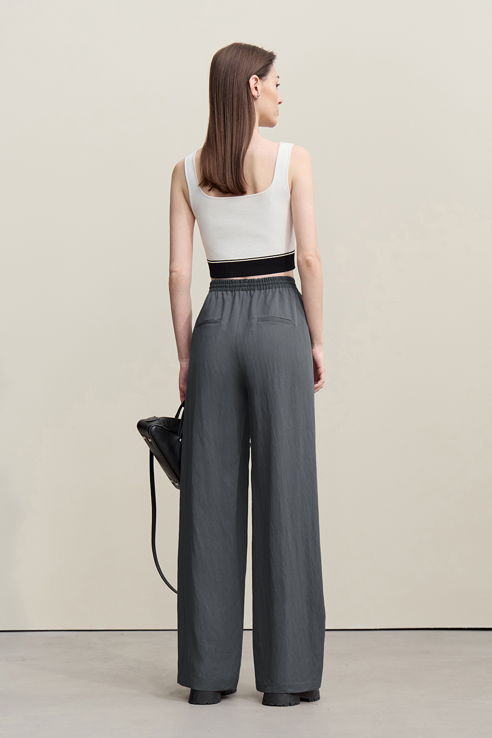 Print Wide Leg Casual Pants