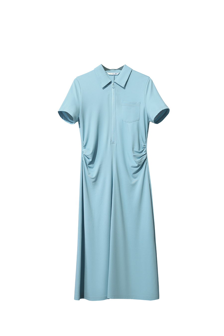 Collared Fitted Waist Dress|AMII