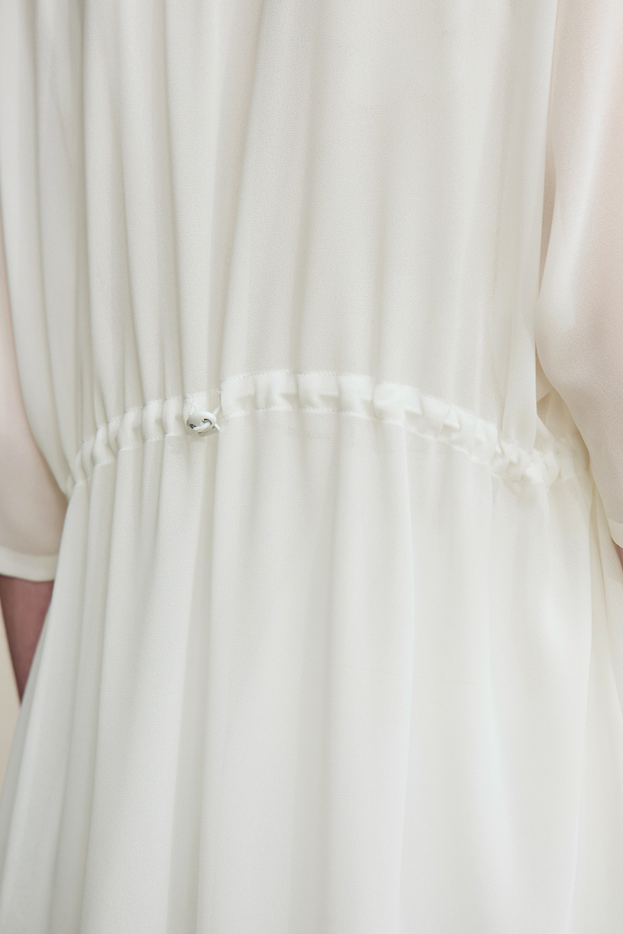 Lapel Collar Chiffon Blazer