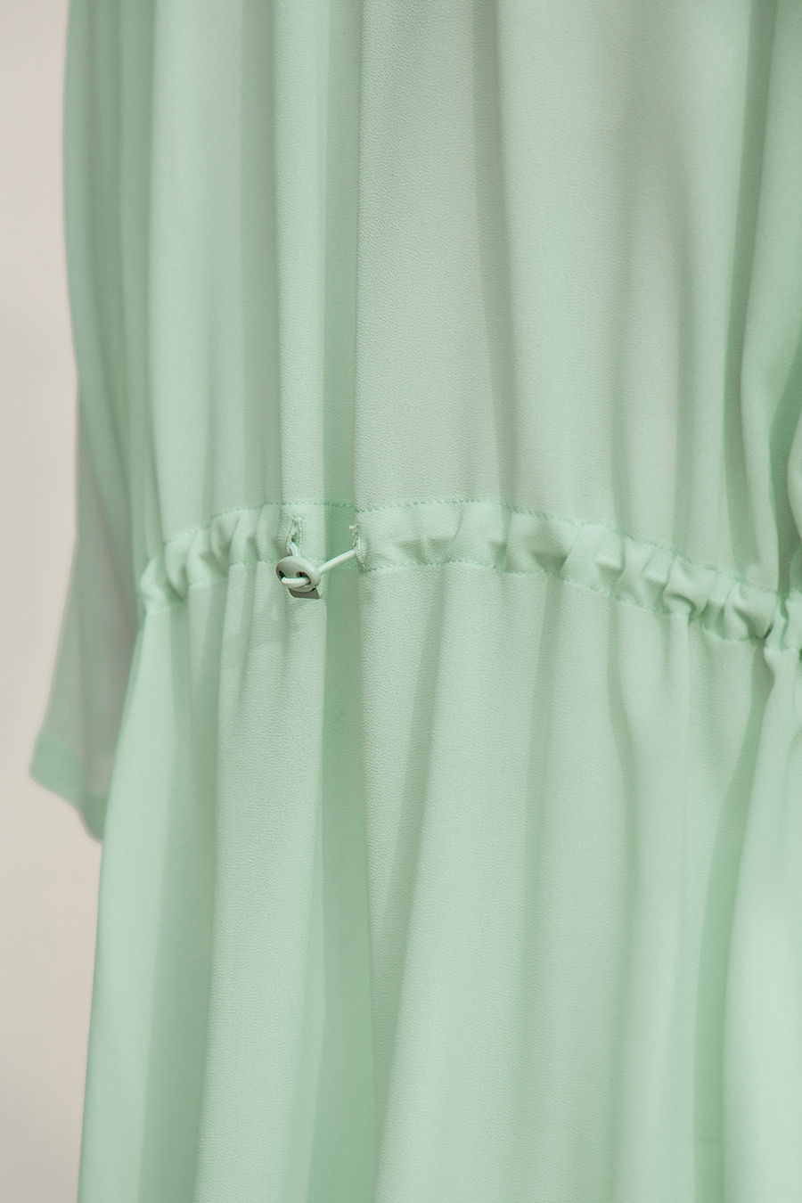 Lapel Collar Chiffon Blazer