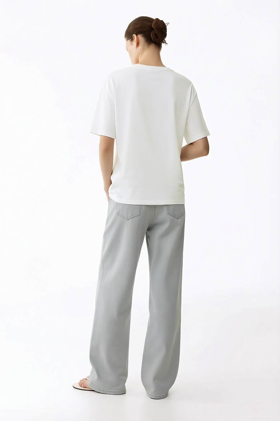 Bear Print Short Sleeve T-shirt|AMII