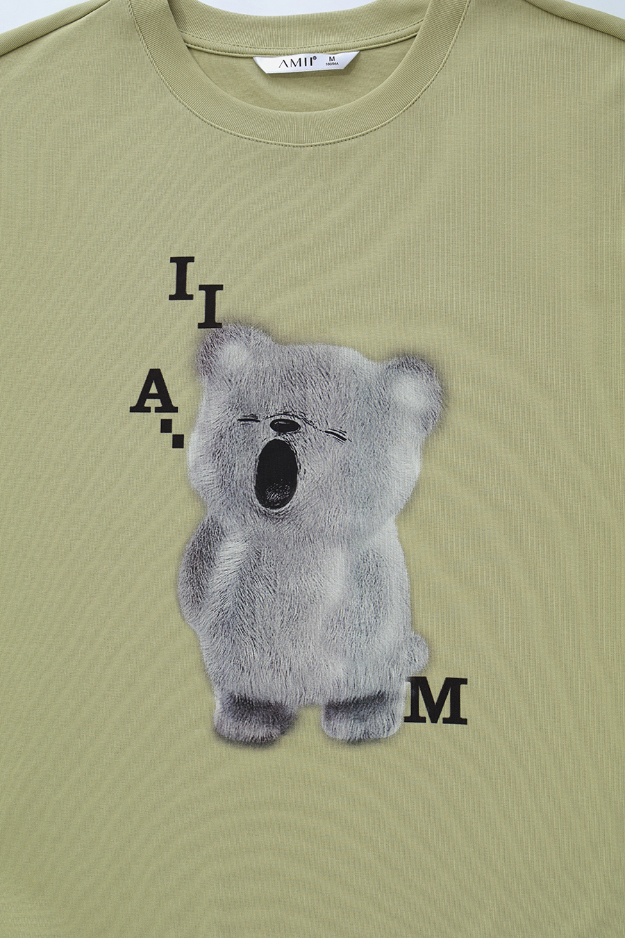 Bear Print Short Sleeve T-shirt|AMII