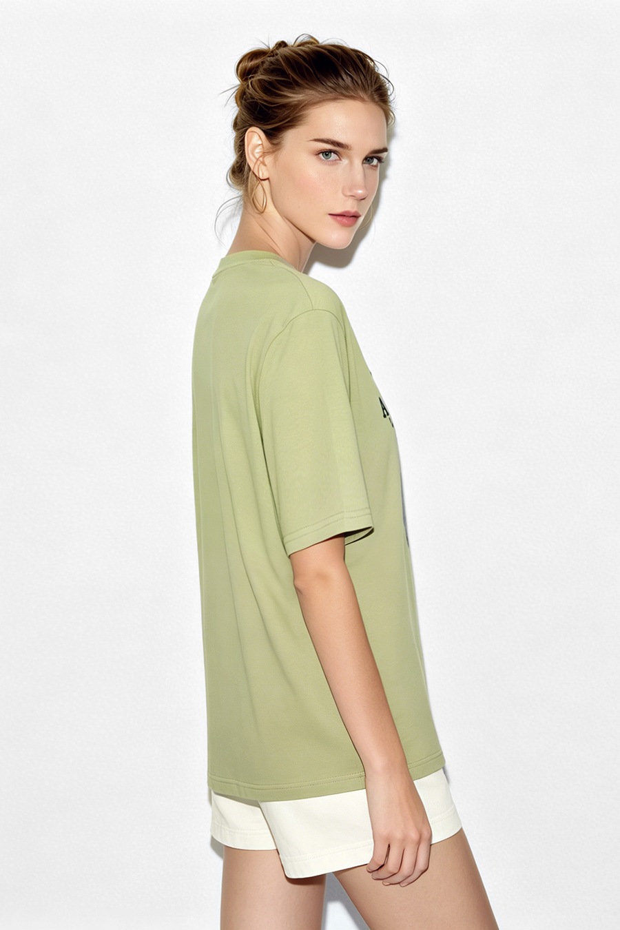 Bear Print Short Sleeve T-shirt|AMII