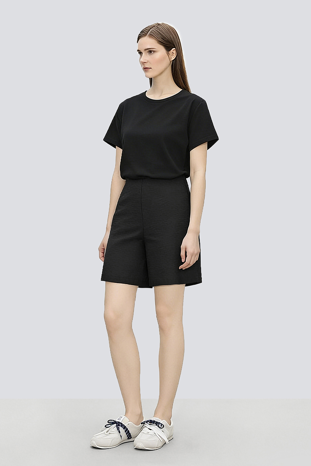 Crinkled Tie Casual Shorts|AMII