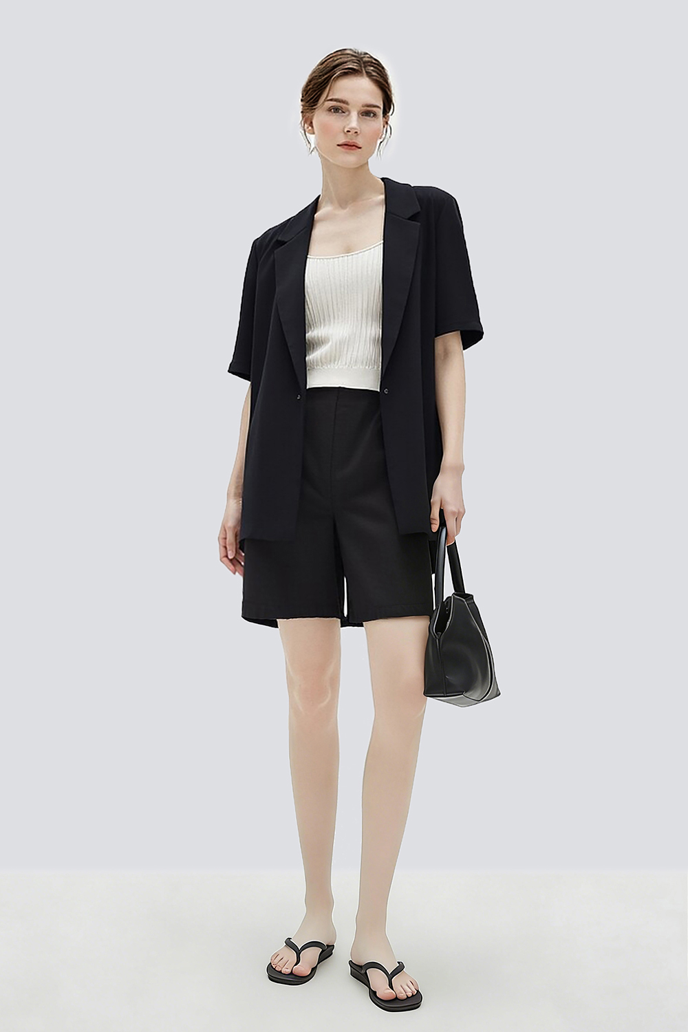 Crinkled Tie Casual Shorts|AMII
