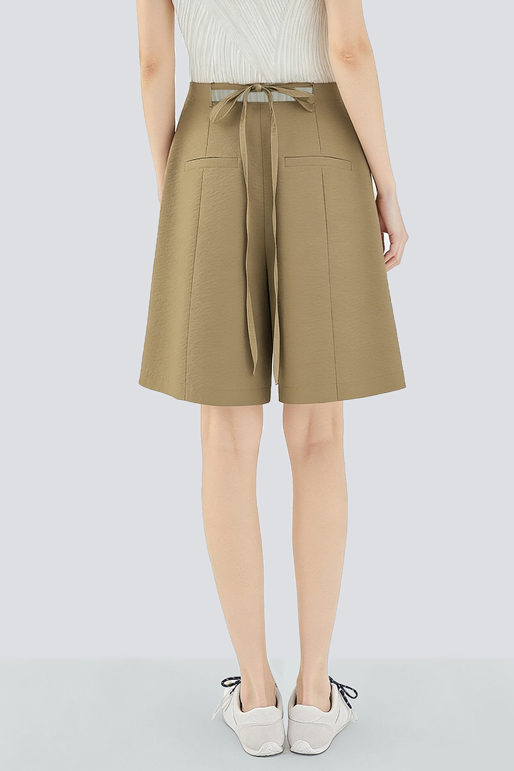 Crinkled Tie Casual Shorts|AMII