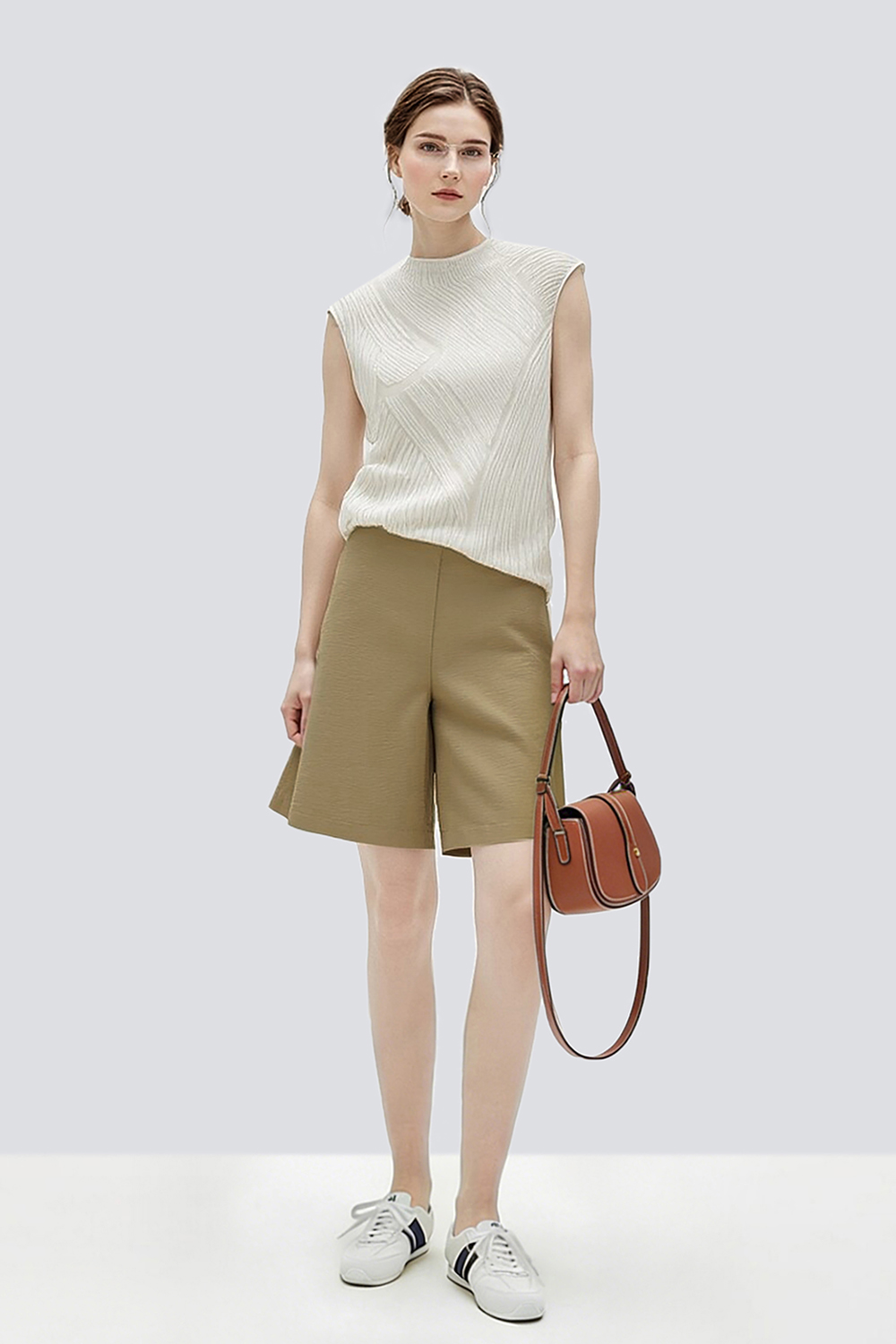 Crinkled Tie Casual Shorts|AMII