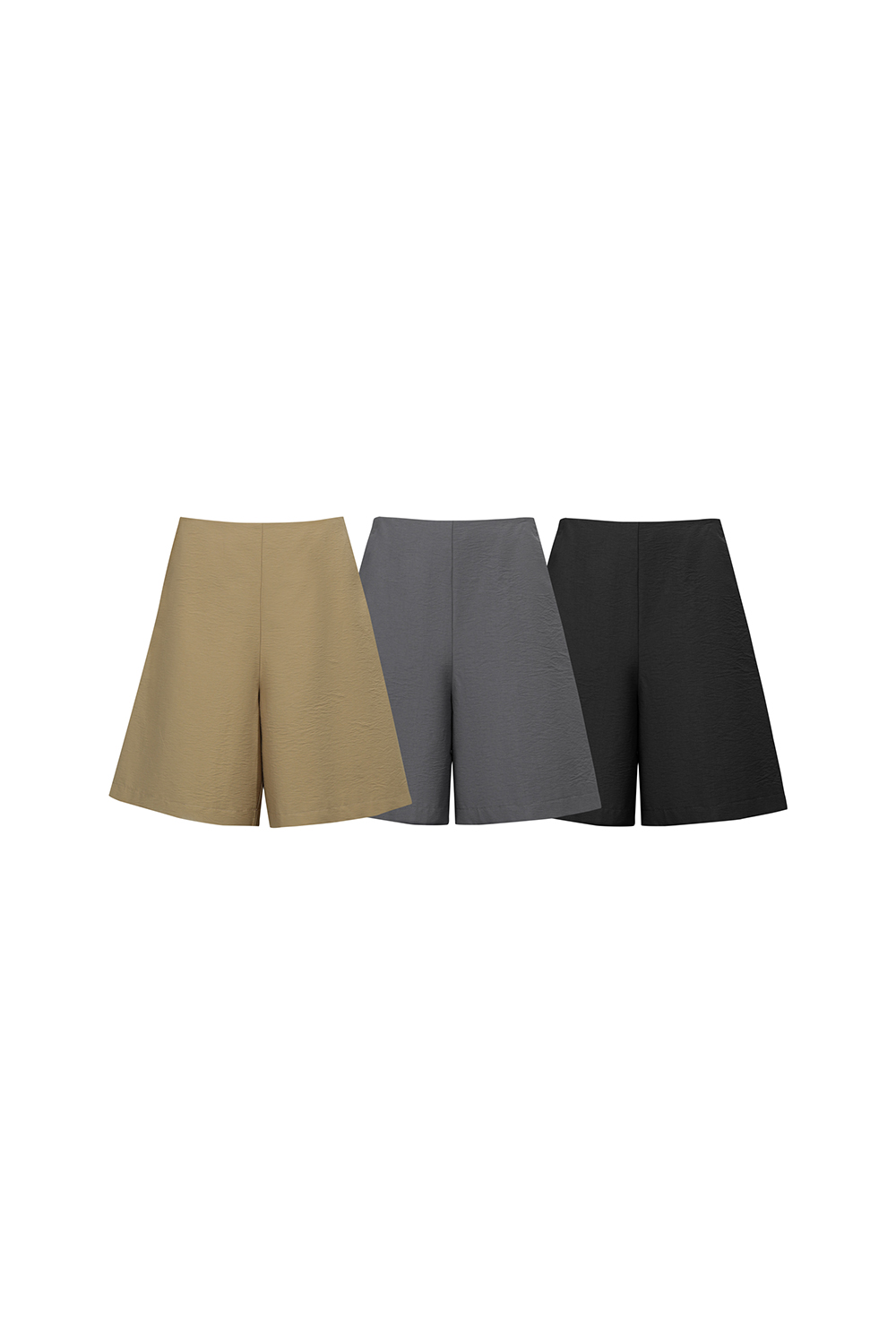 Crinkled Tie Casual Shorts|AMII