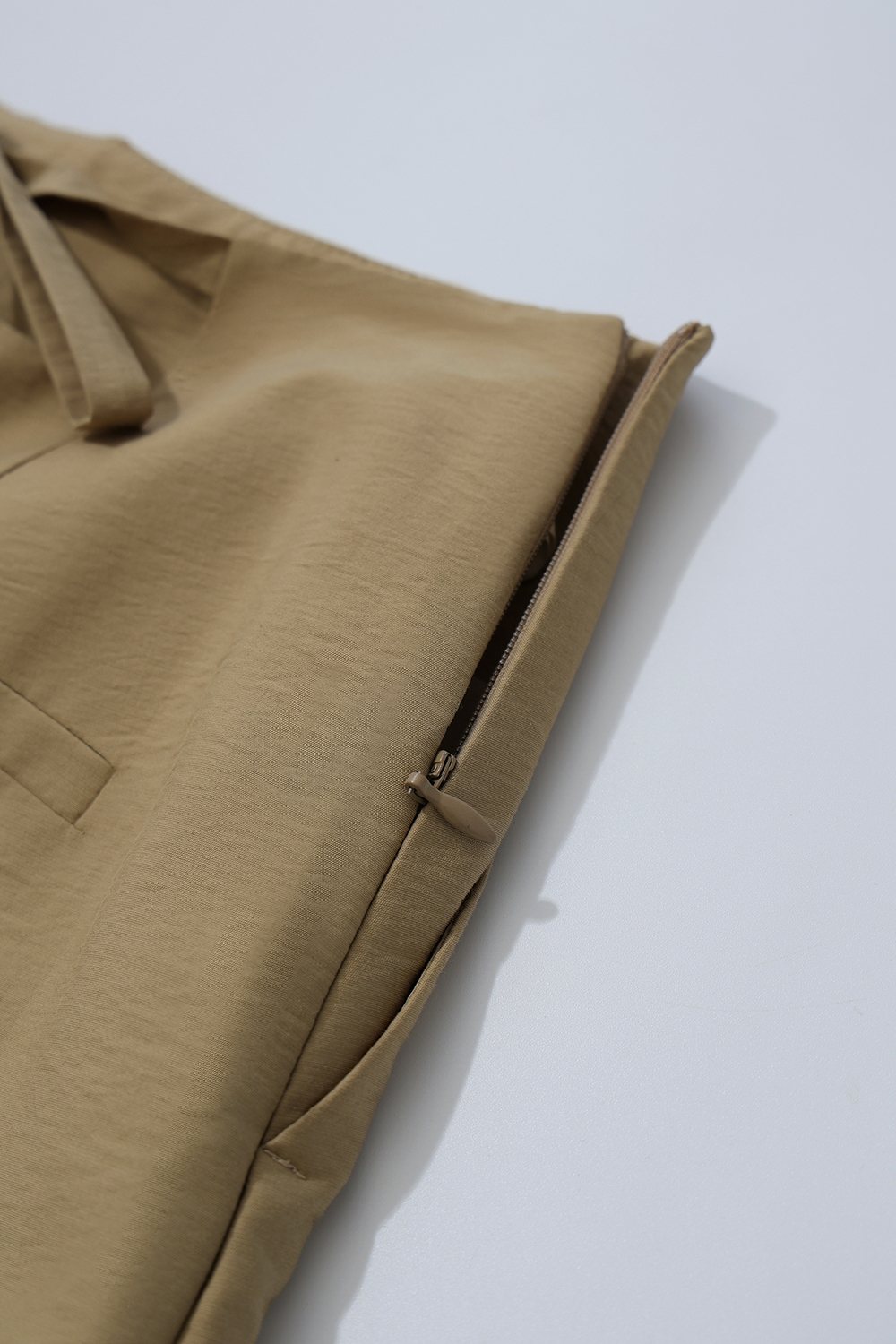 Crinkled Tie Casual Shorts|AMII
