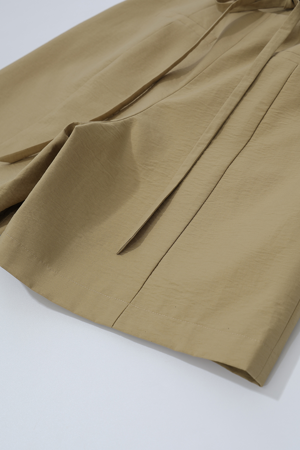 Crinkled Tie Casual Shorts|AMII
