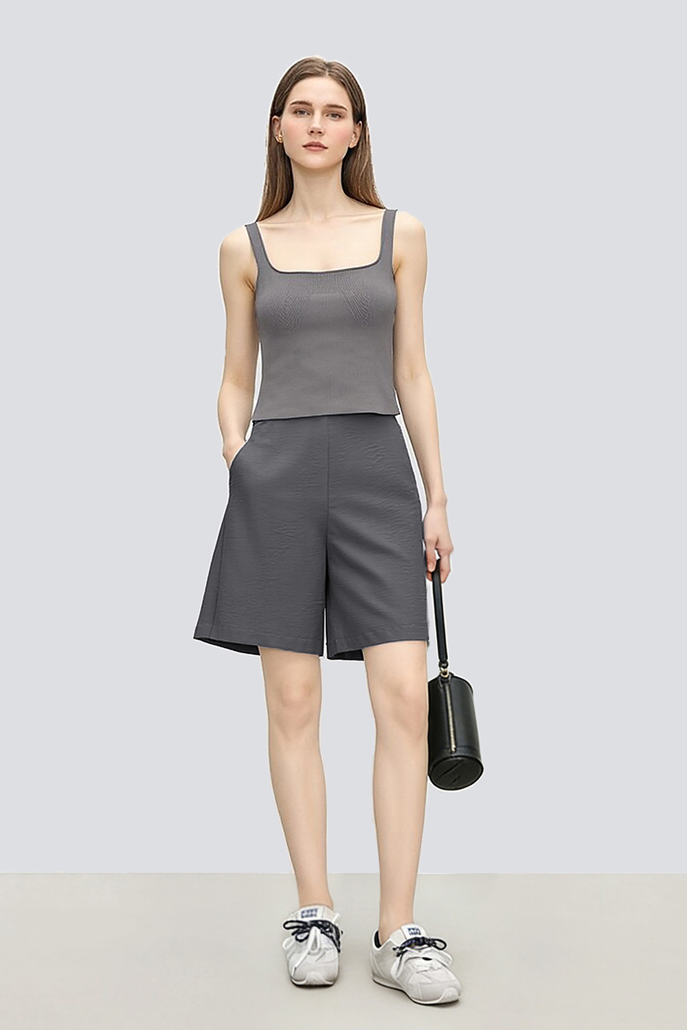 Crinkled Tie Casual Shorts|AMII