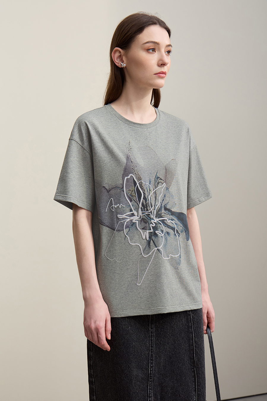 Direct Injection Foam Print T-Shirt|AMII