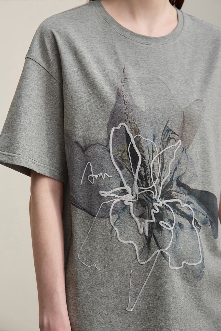 Direct Injection Foam Print T-Shirt|AMII