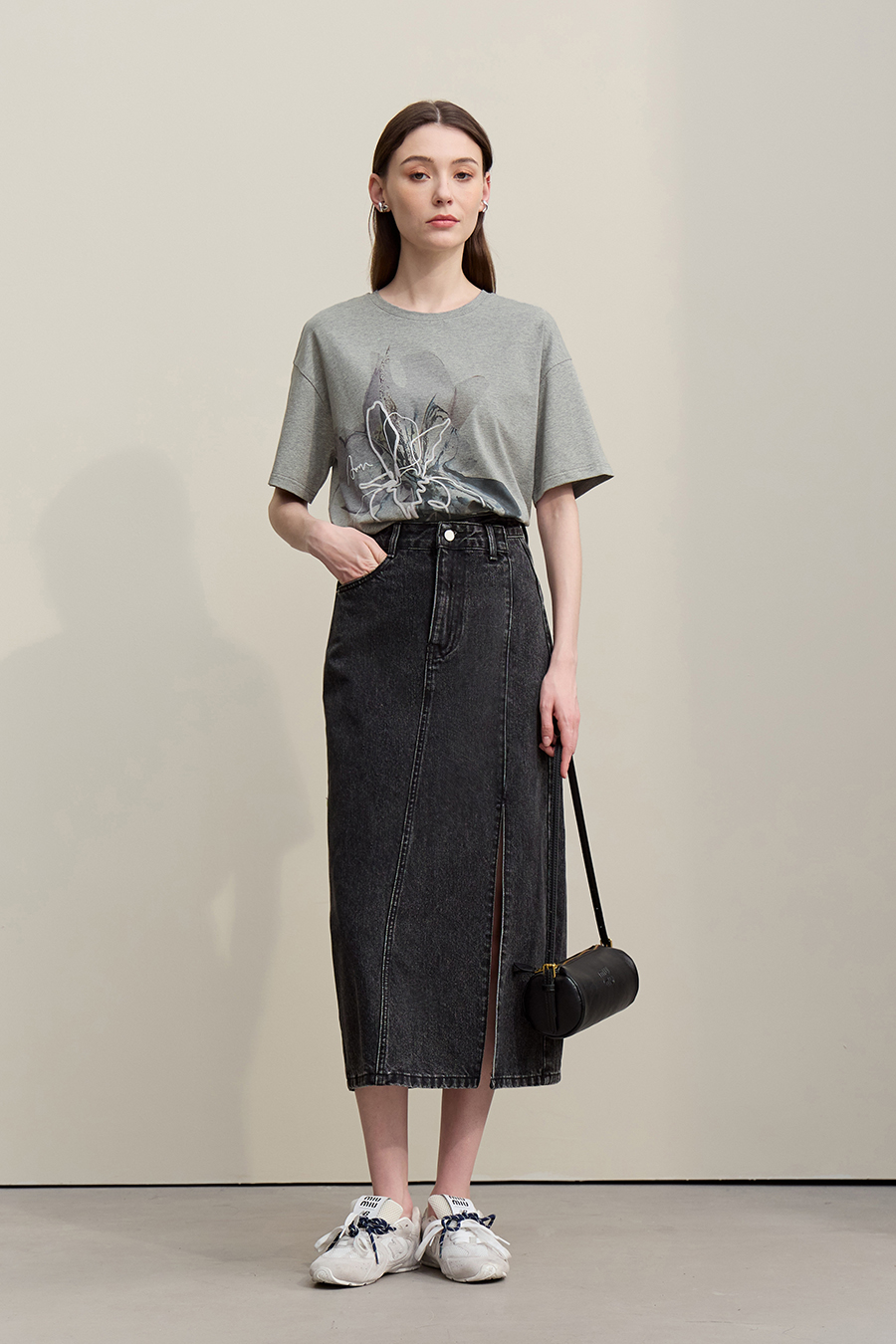 Direct Injection Foam Print T-Shirt|AMII