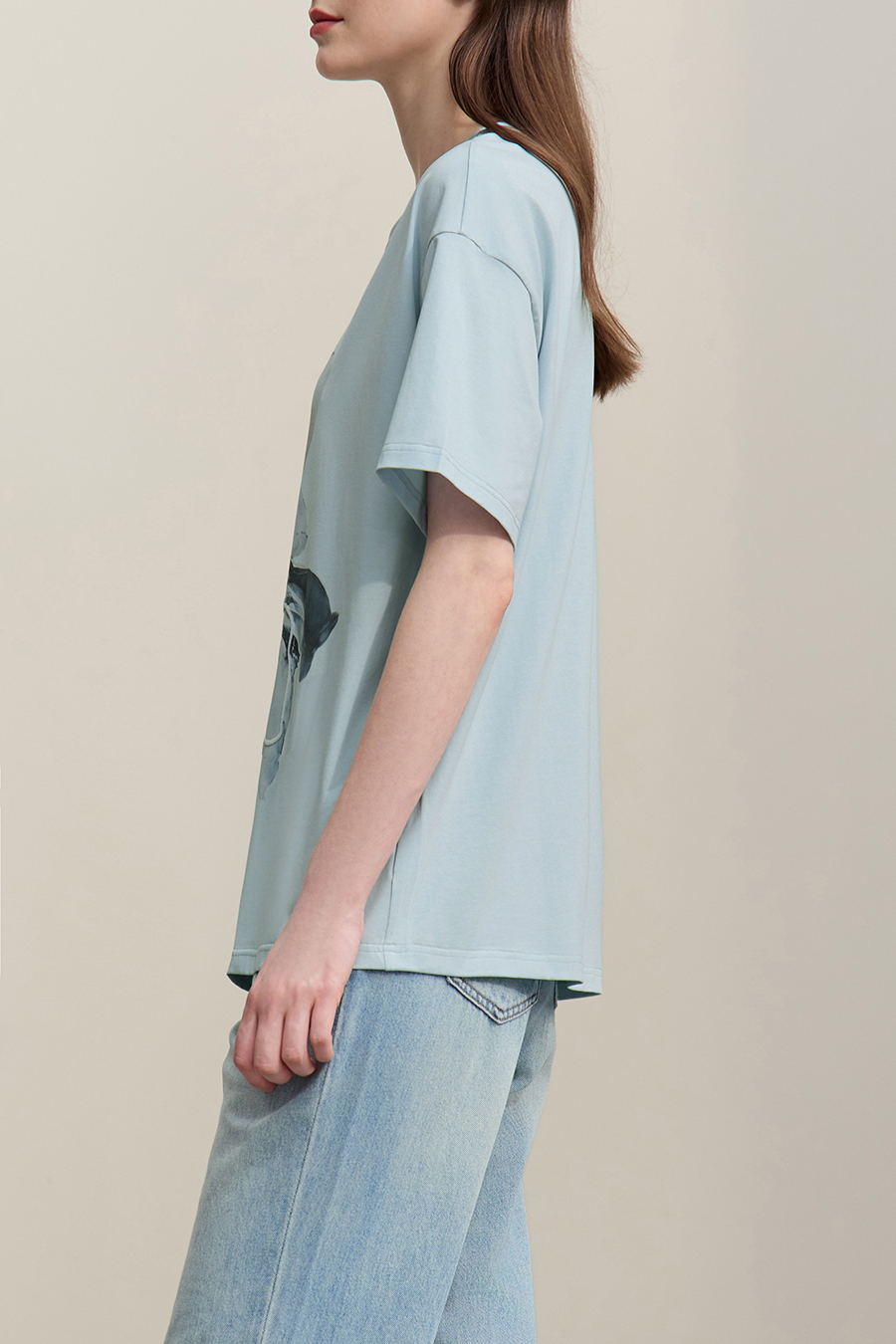 Direct Injection Foam Print T-Shirt|AMII