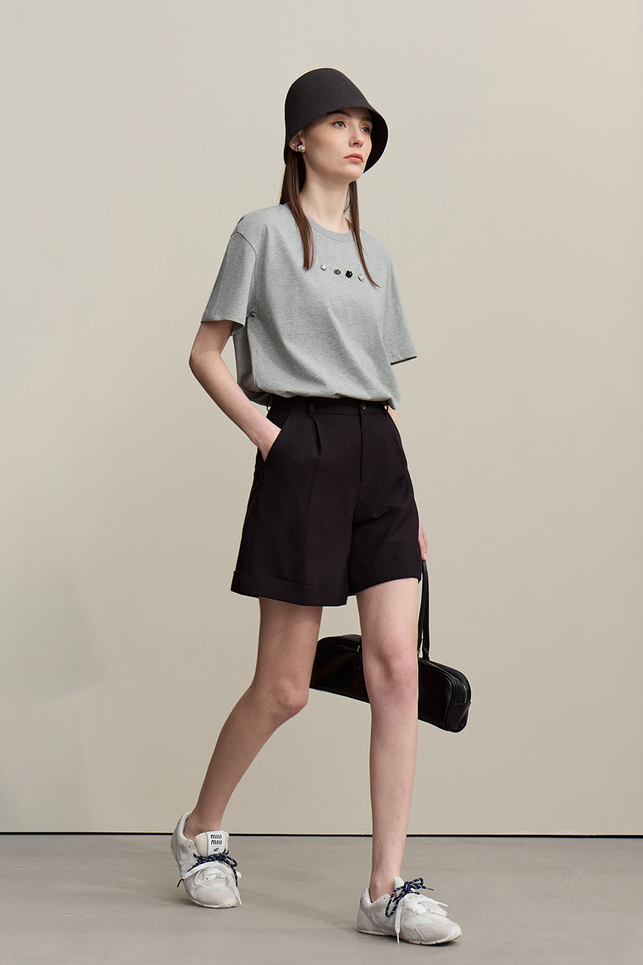 Handmade Rhinestone Short-sleeve T-shirt