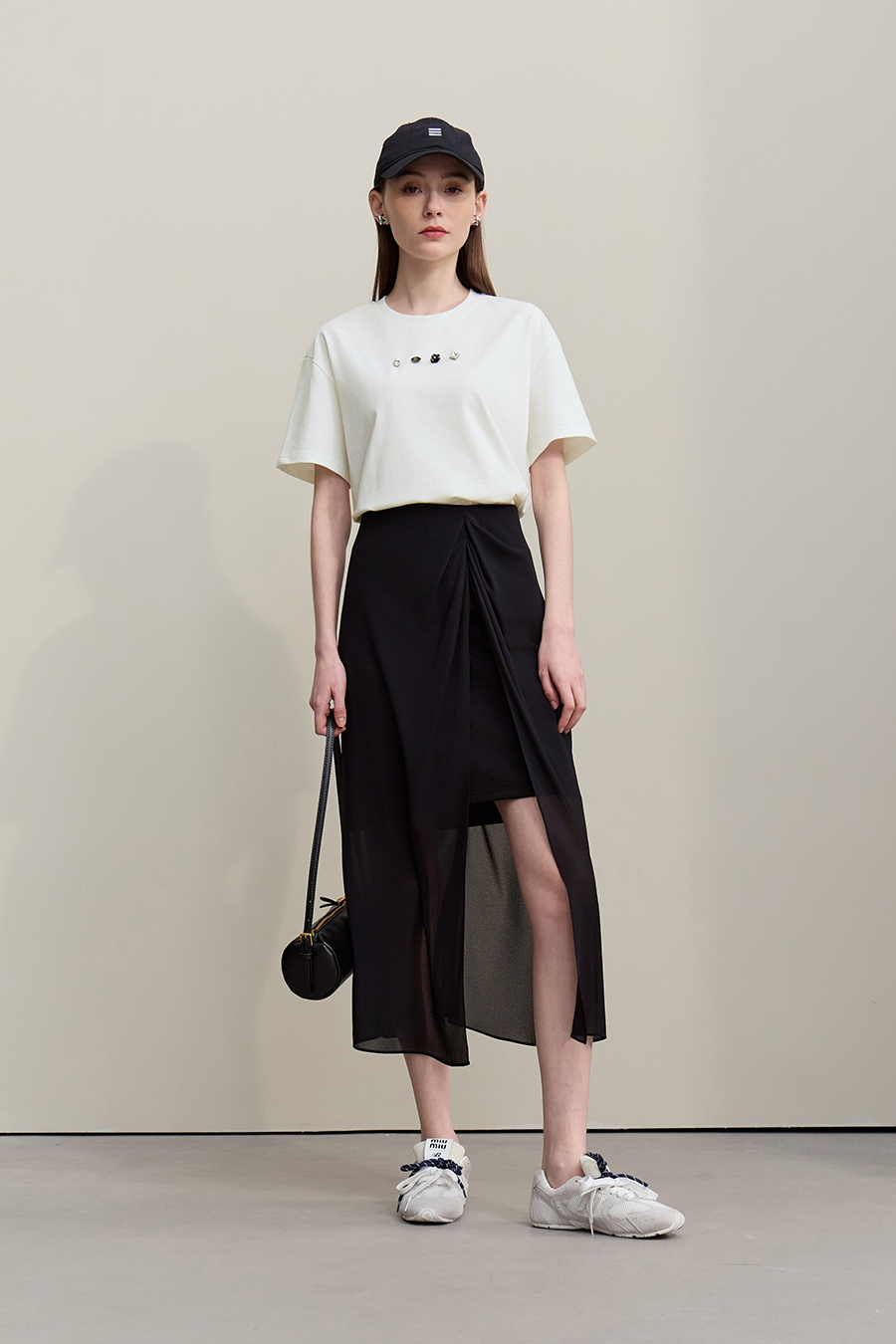 Handmade Rhinestone Short-sleeve T-shirt