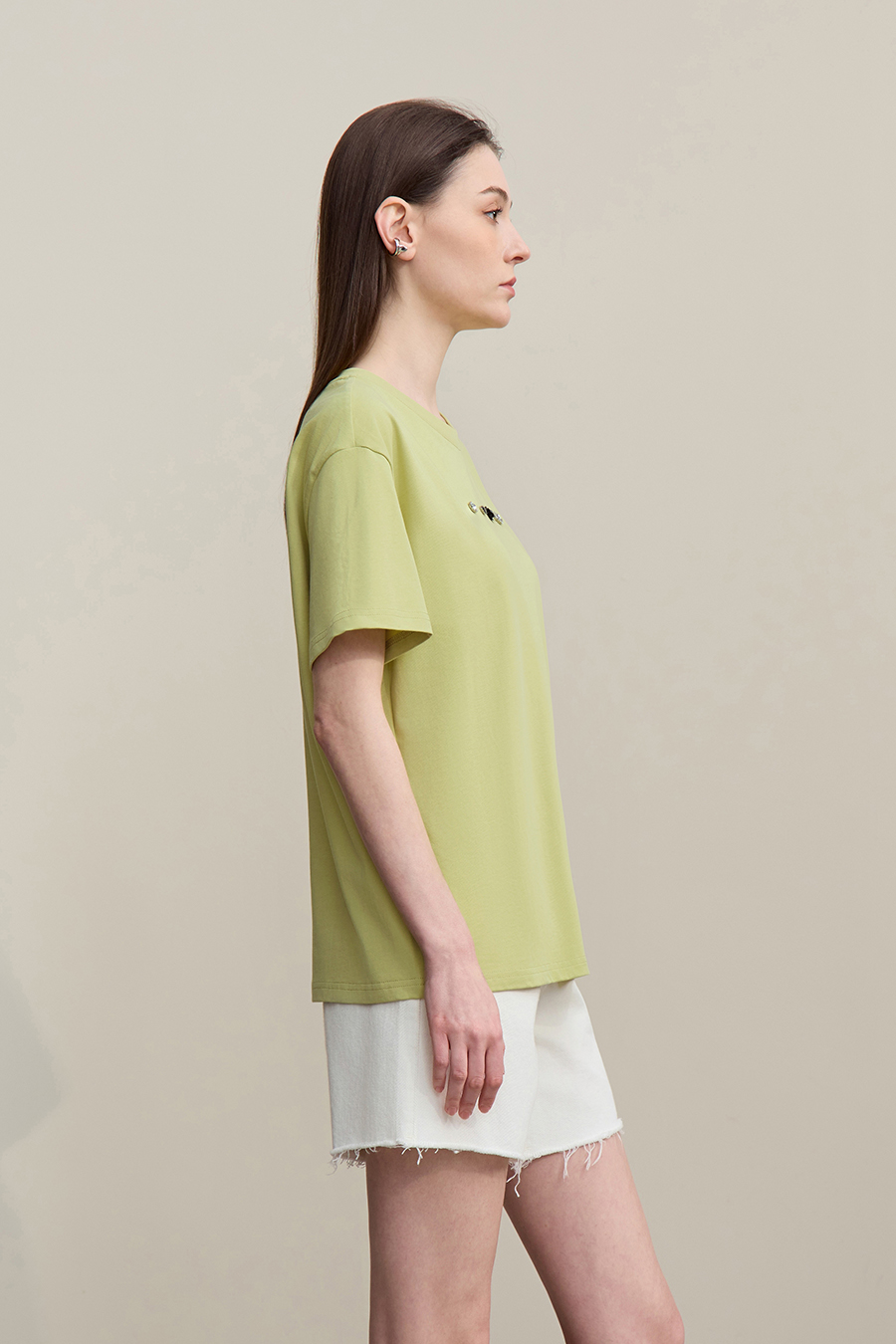 Handmade Rhinestone Short-sleeve T-shirt