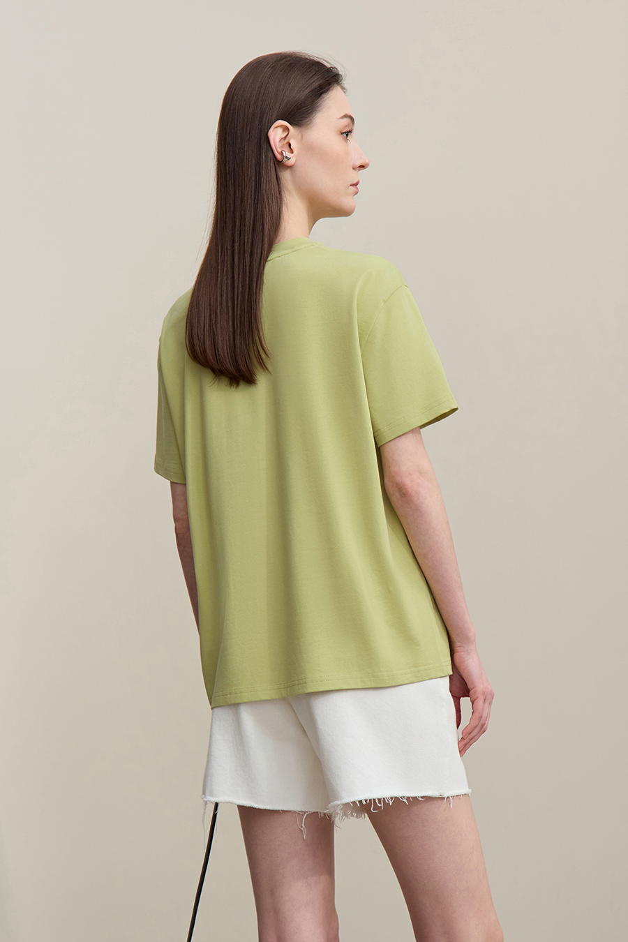 Handmade Rhinestone Short-sleeve T-shirt