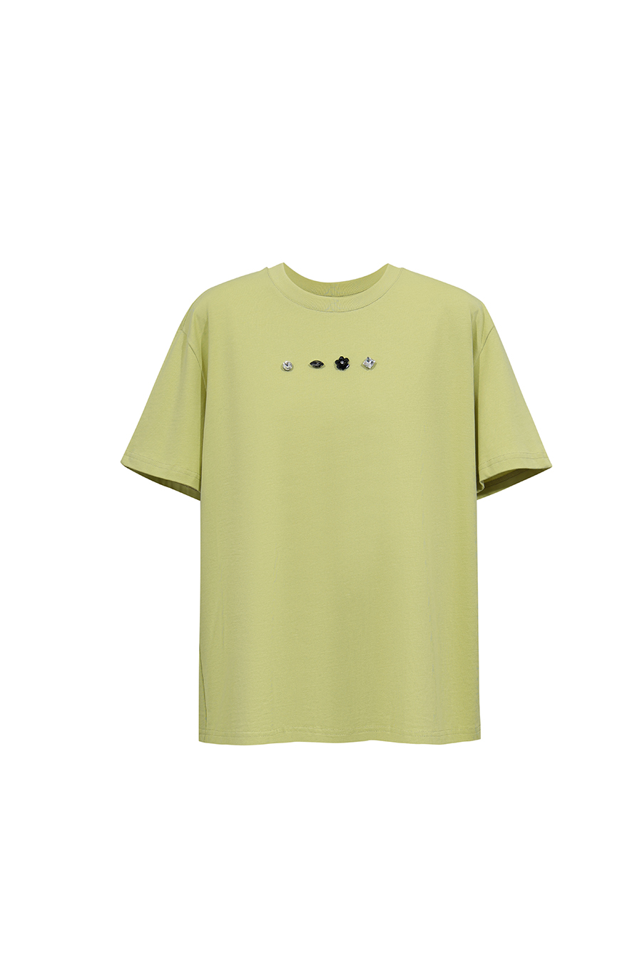 Handmade Rhinestone Short-sleeve T-shirt