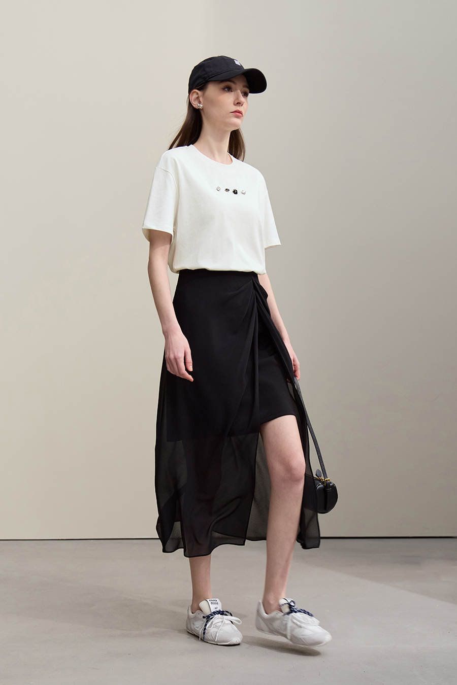 Handmade Rhinestone Short-sleeve T-shirt