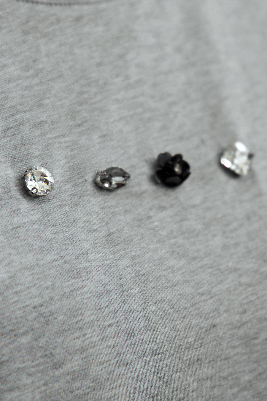 Handmade Rhinestone Short-sleeve T-shirt