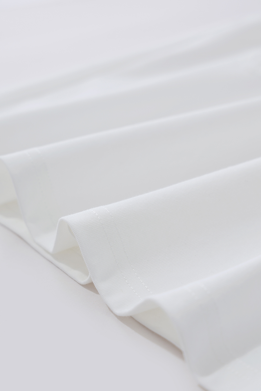 Lace Spliced Asymmetric T-Shirt