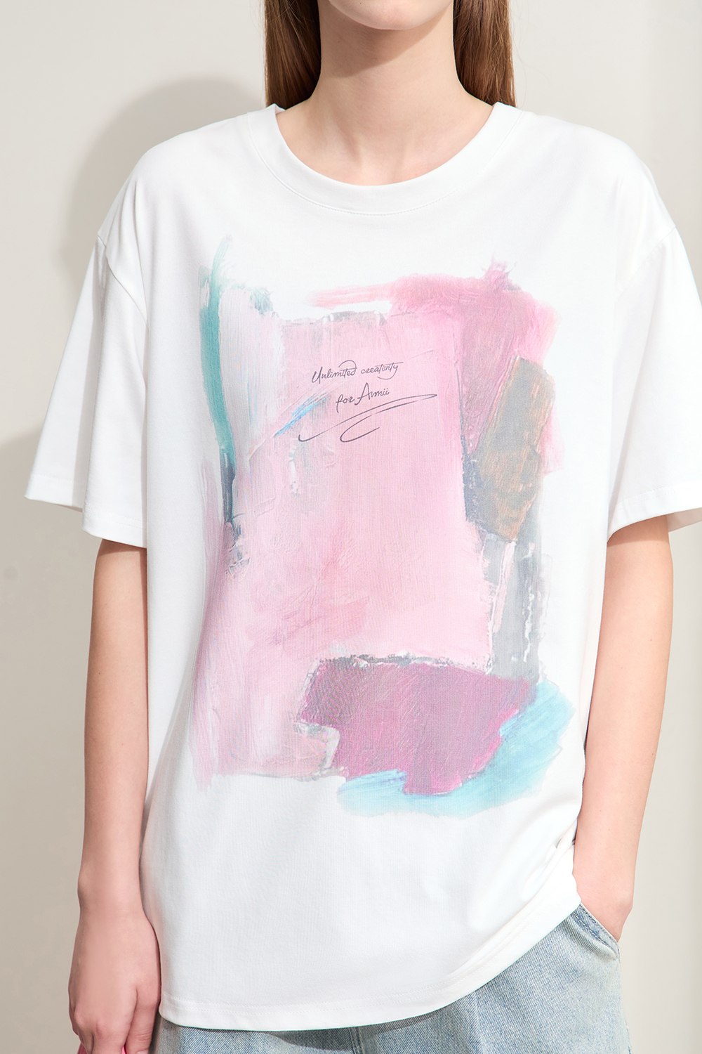 Abstract Print Short Sleeve T-shirt
