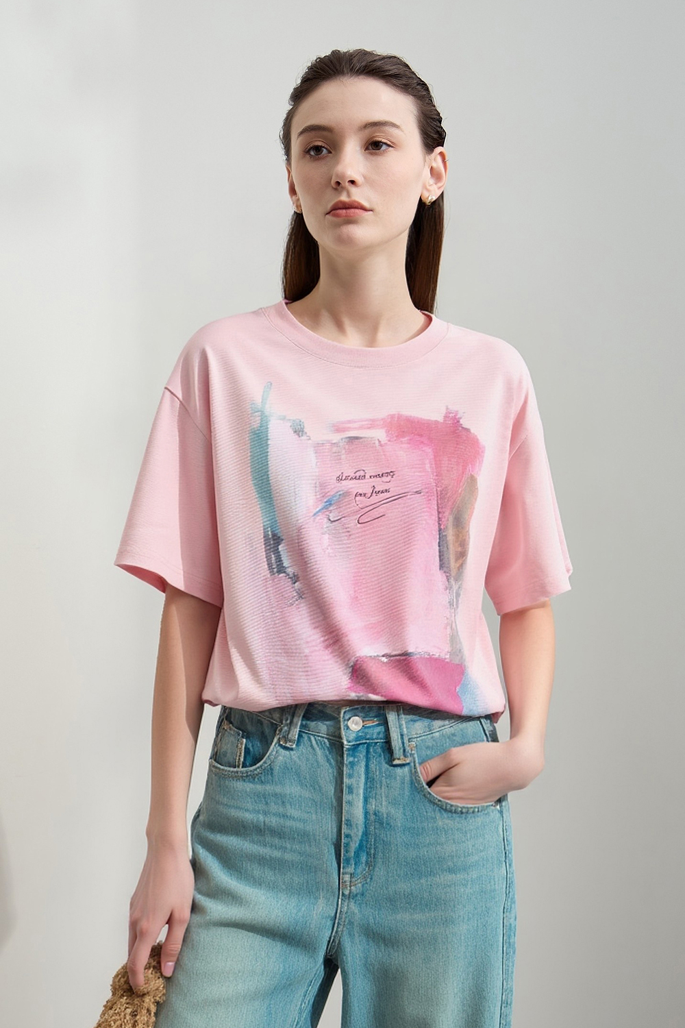Abstract Print Short Sleeve T-shirt