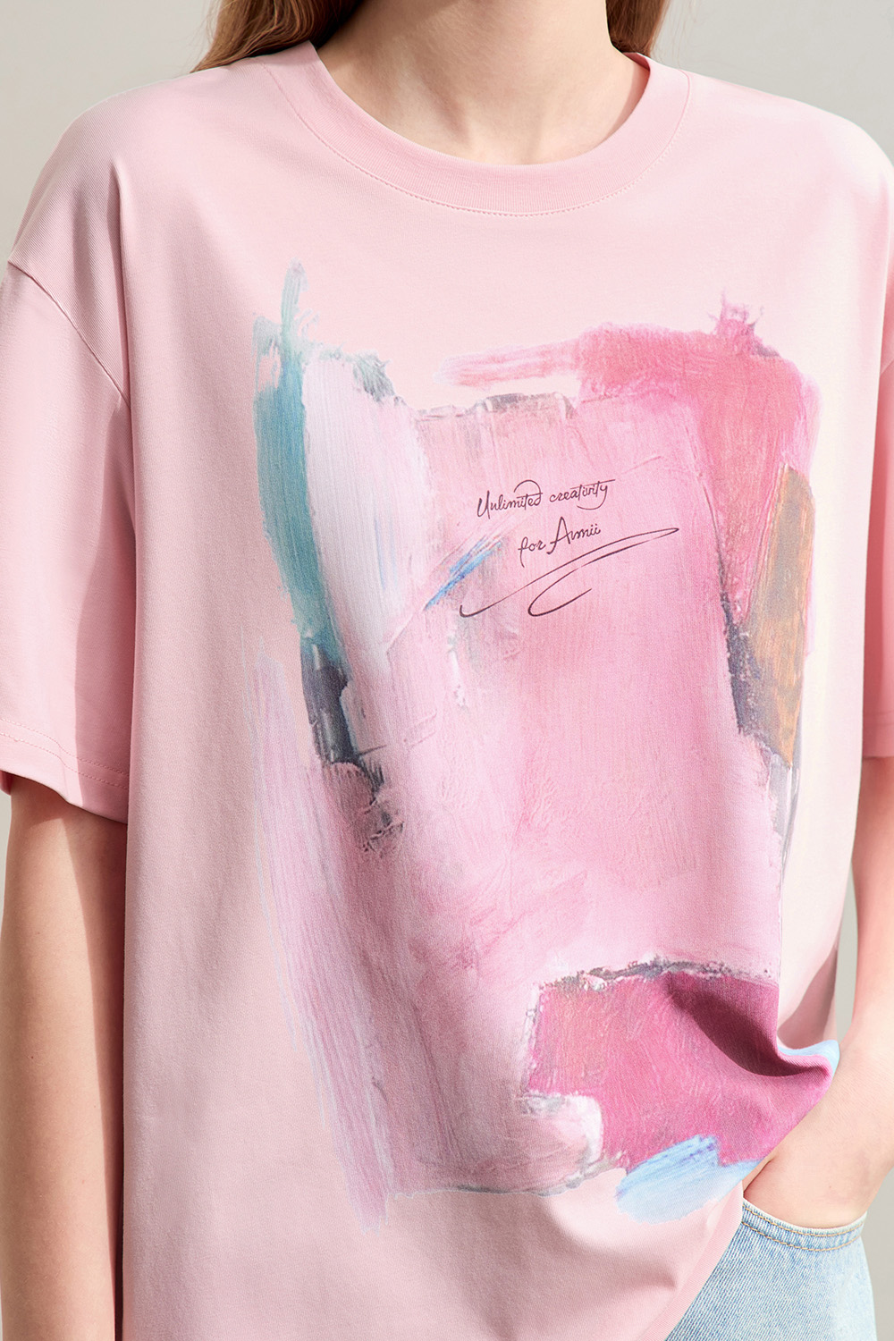 Abstract Print Short Sleeve T-shirt