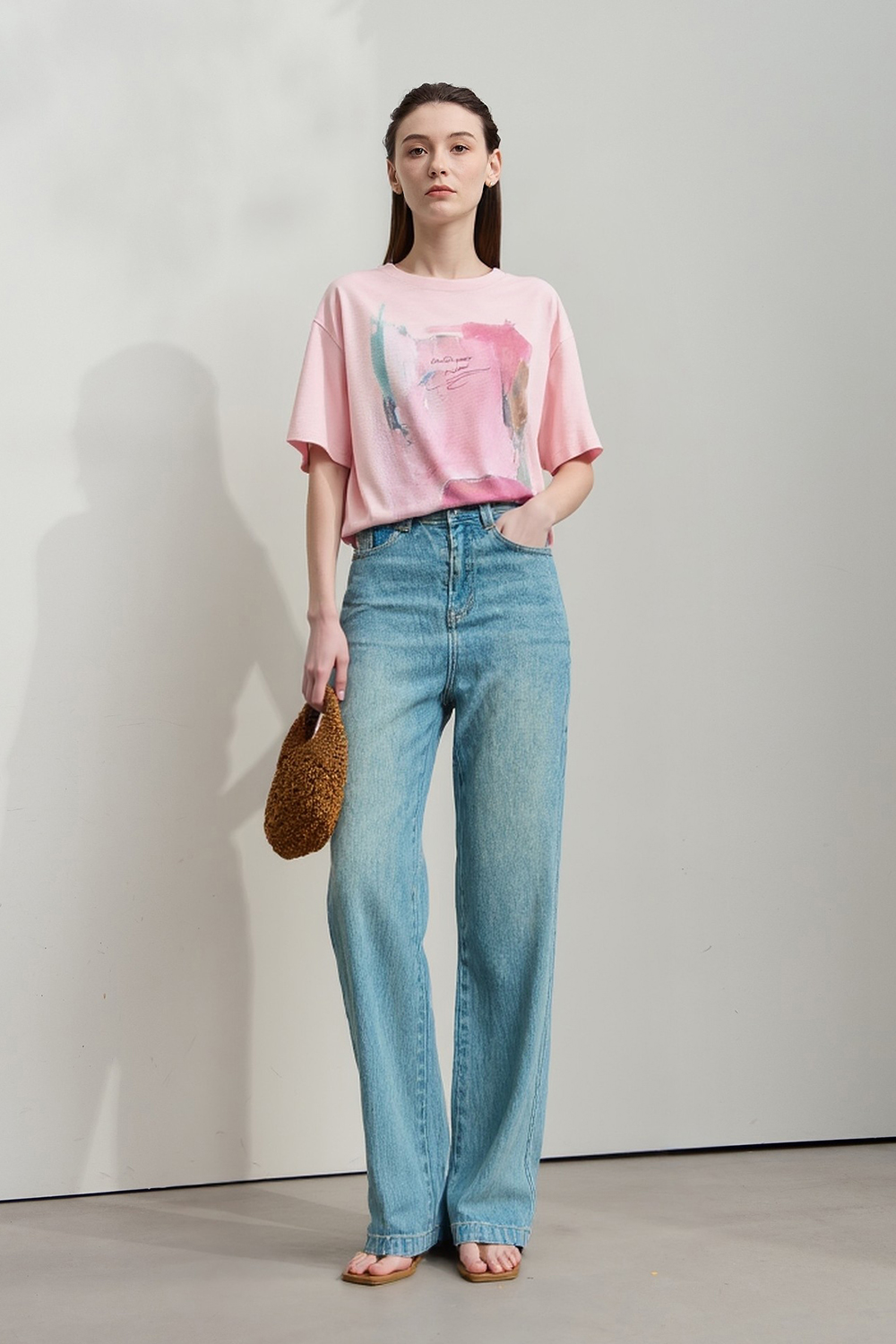 Abstract Print Short Sleeve T-shirt