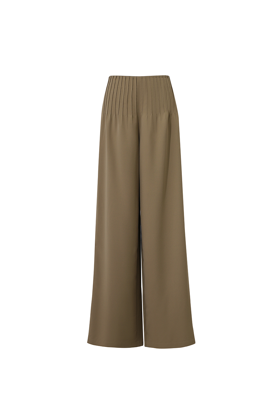 Toothpick pleat casual long pants|AMII
