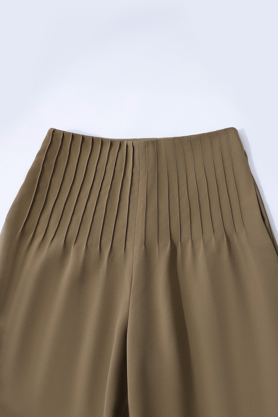 Toothpick pleat casual long pants|AMII