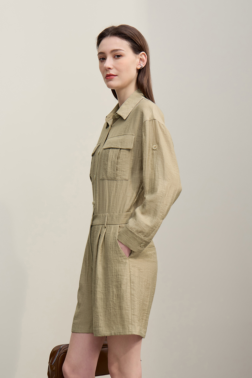 Cargo Linen Jumpsuit