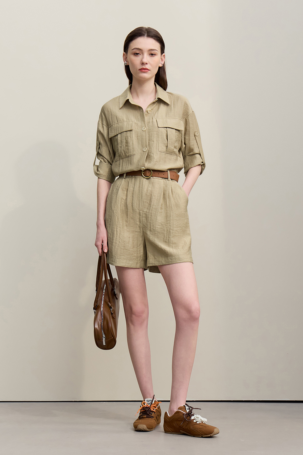 Cargo Linen Jumpsuit