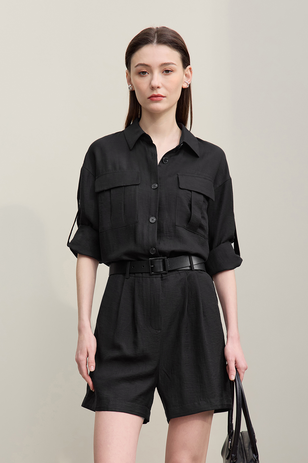 Cargo Linen Jumpsuit