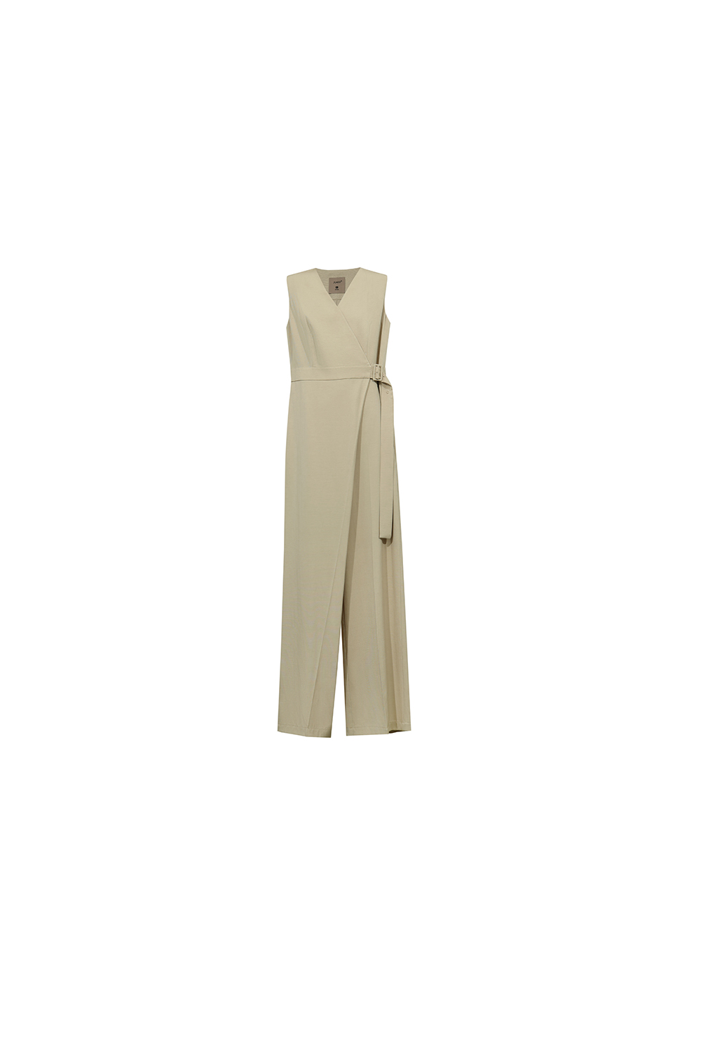 V-neck Belted Jumpsuit
